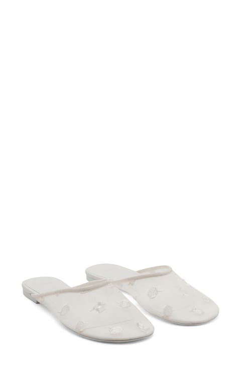 Embroidered Mesh Mule (Women)