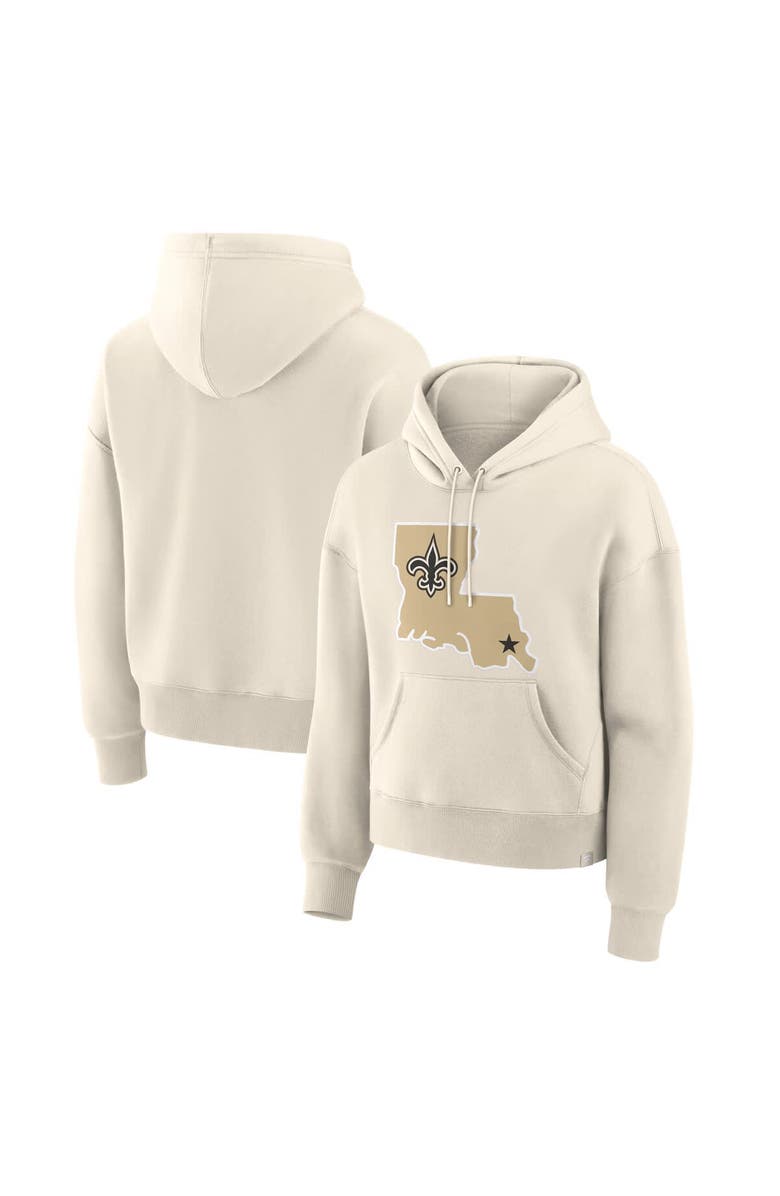 FANATICS Women's Fanatics Cream New Orleans Saints Dove Legacy Pullover Hoodie, Main, color, Cream