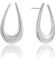 Ettika Elongated Oval Hoop Earrings