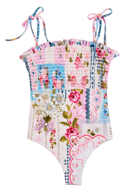 Agua Bendita Agua Bednita Girls' Lewis Meraki One Piece - Little Kid, Big Kid In Pink
