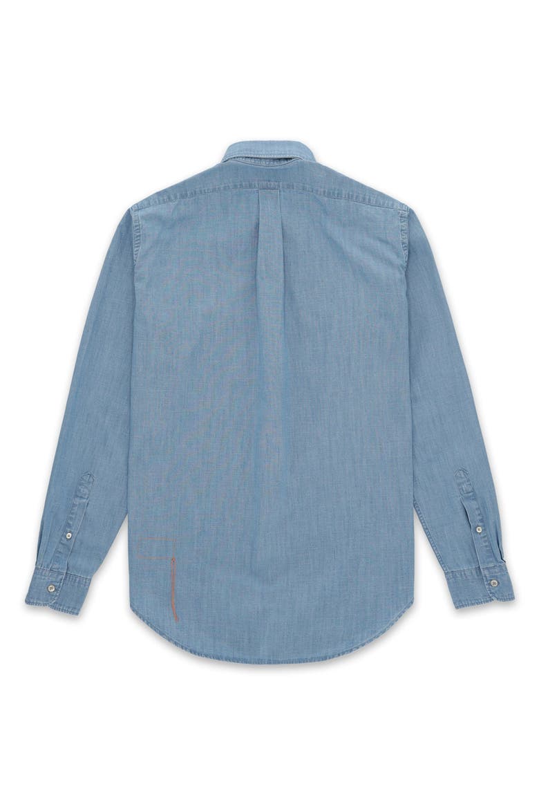 King Chambray Shirt, Alternate, color, LIGHT BLUE