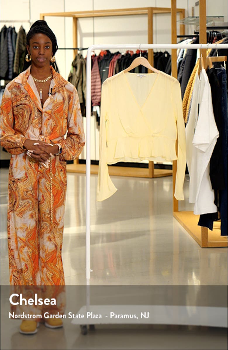 Bell Sleeve Wrap Top, sales video thumbnail