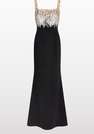 Jenny Packham Lalala Embellished-Upper Sleeveless Dress