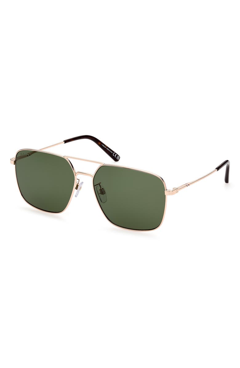 Bally 61mm Aviator Sunglasses, Alternate, color,
