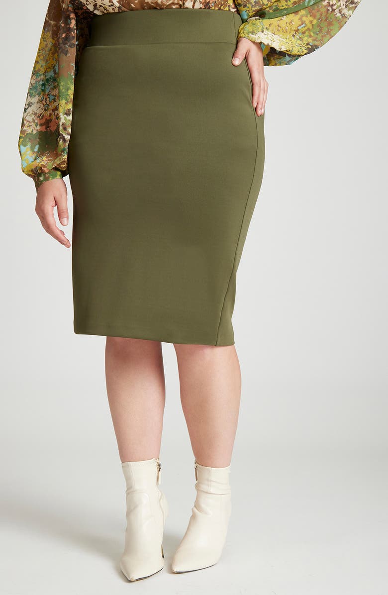 ELOQUII Pencil Skirt, Main, color,