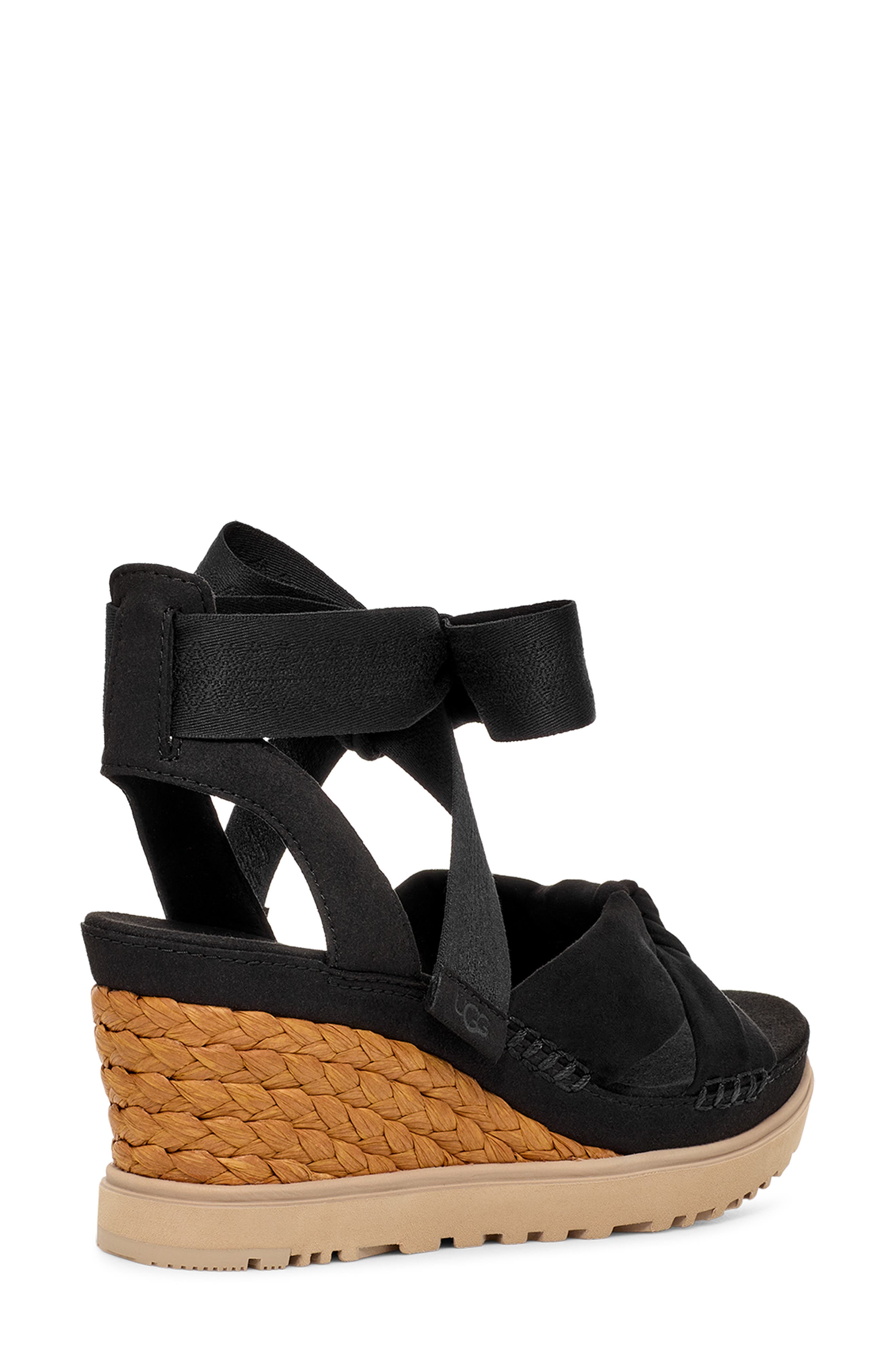 UGG<sup>®</sup> Ileana Ankle Wrap Wedge Sandal, Alternate, color, 