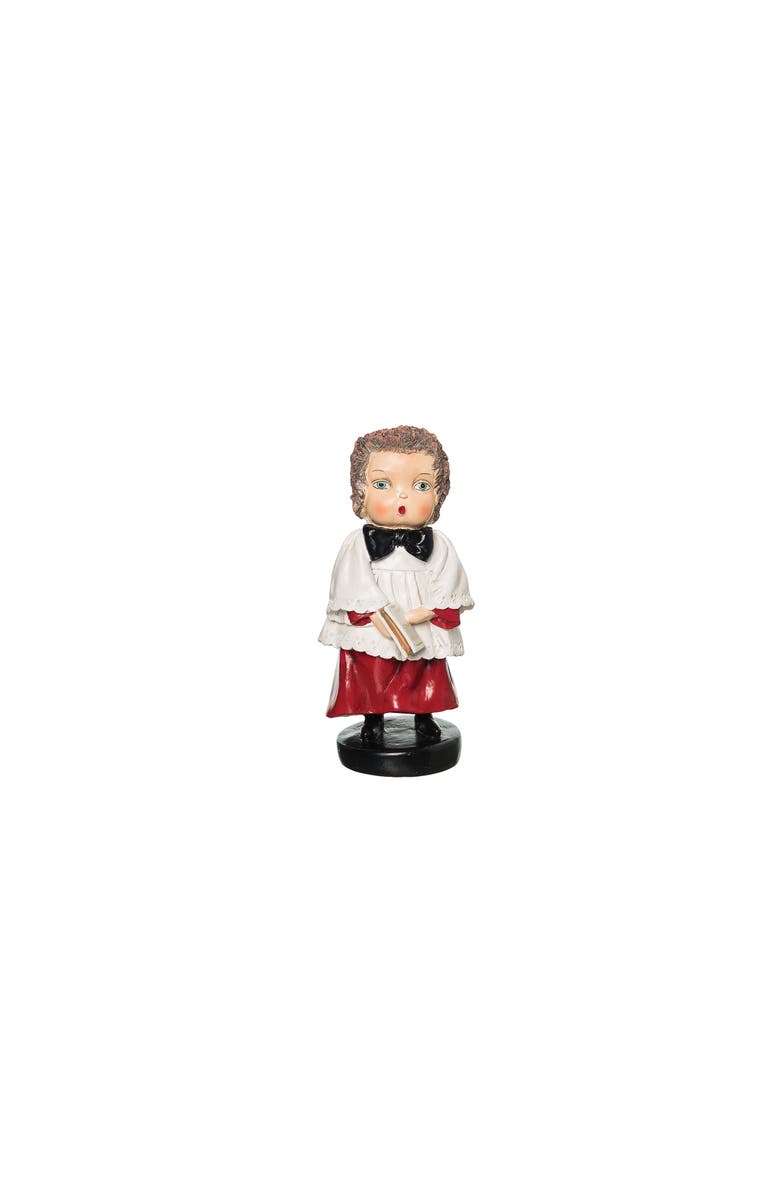 Gallerie II Harper Christmas Caroling Figurine, Main, color, White