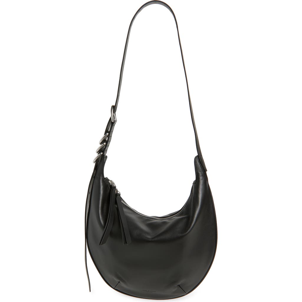 Rag & Bone Medium Mercer Leather Hobo Bag In Black