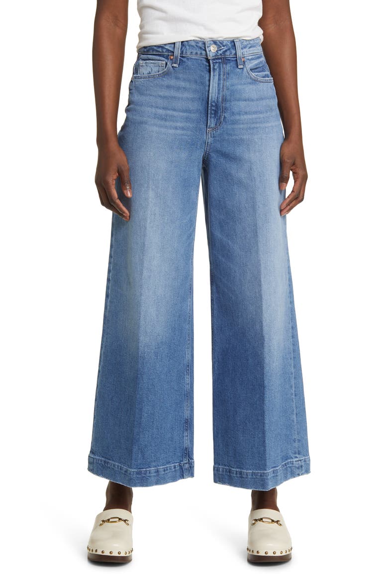 Harper High Waist Ankle Wide Leg Jeans, Main, color, STRONGHOLD