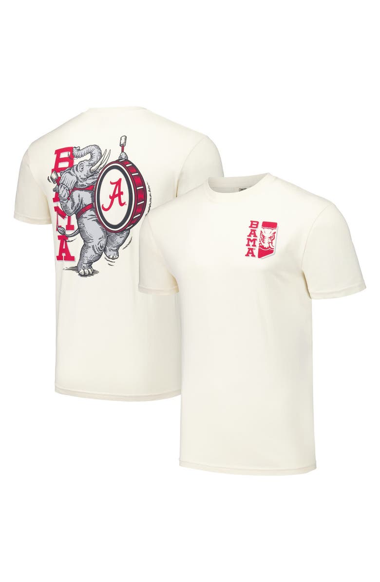 IMAGE ONE Unisex Cream Alabama Crimson Tide Hyper Local Vintage Bama Band T-Shirt, Main, color, Cream