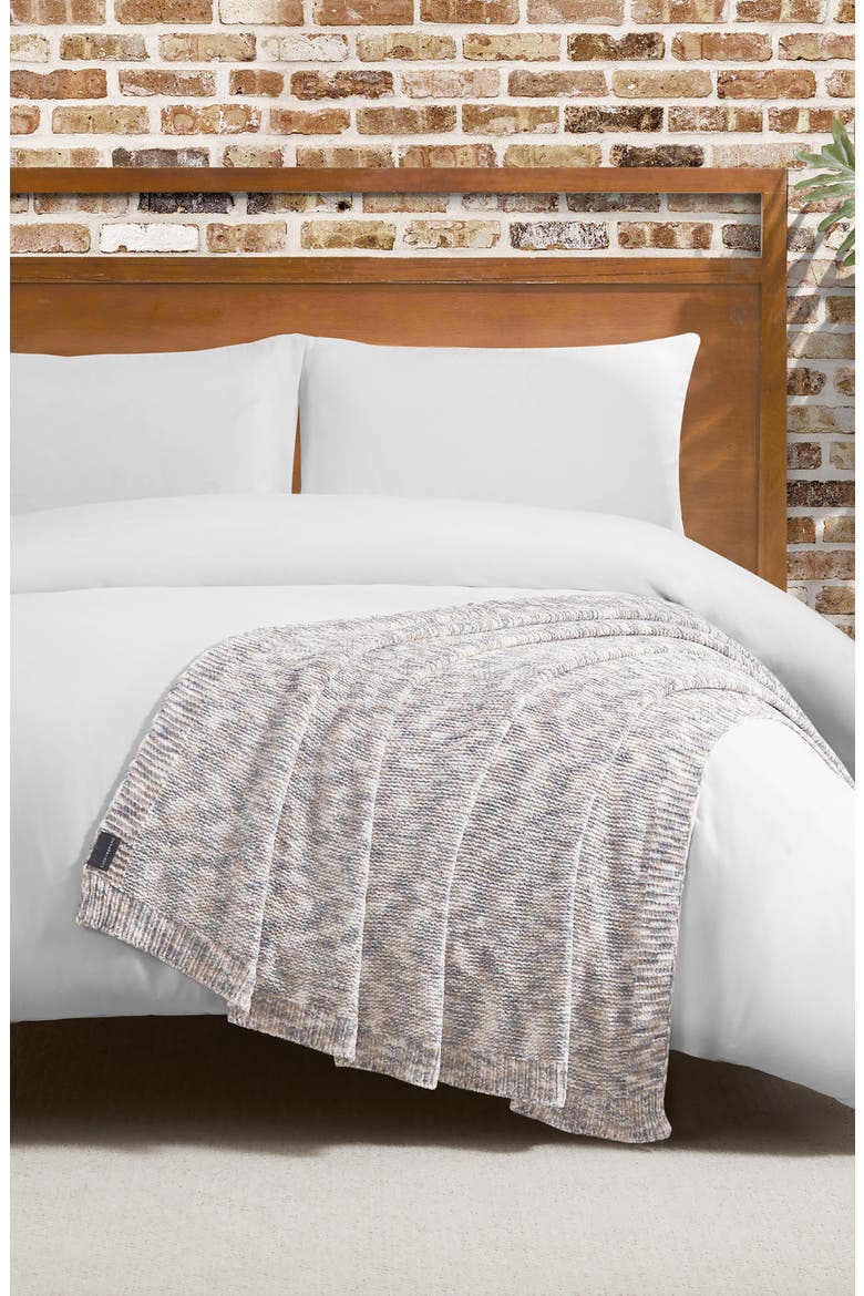 Logan Chenille Blanket, Alternate, color, TAN/ GREY