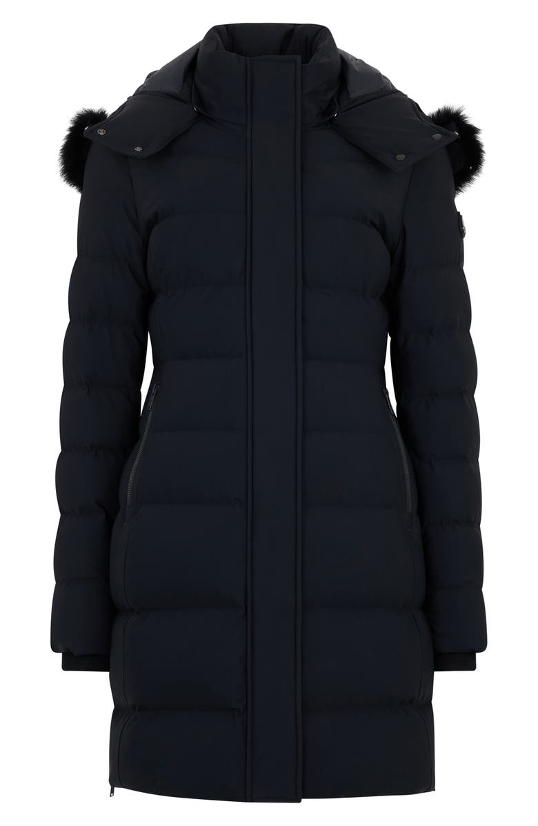 Moose Knuckles Watershed 3 Genuine Shearling Trim 800 Fill Power Down Parka, Alternate, color, Black