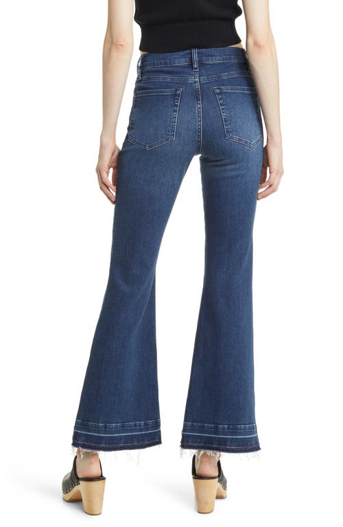 Frame Women's Le Easy High-rise Stretch Flared Crop Jeans In Thunderstorm