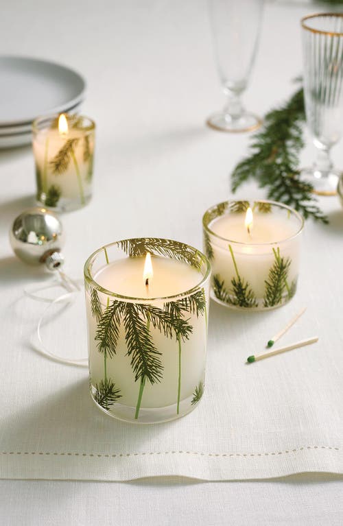 Thymes Frasier Fir Pine Needle Votive Candle In Green