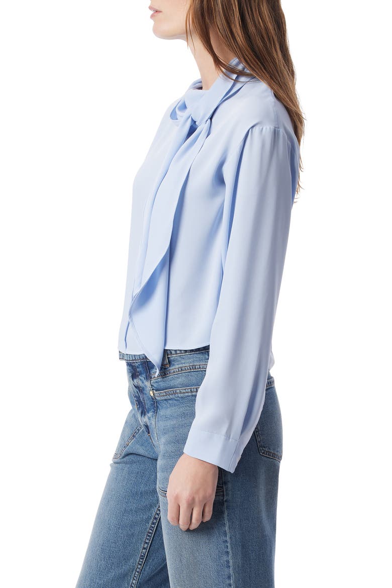Soraya Scarf Neck Top, Alternate, color, BRUNNERA BLUE