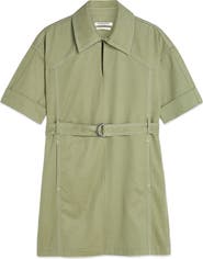 Scotch & Soda Belted Cotton Blend Utility Minidress