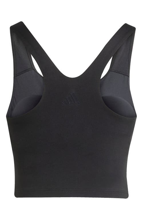 Adidas Originals Adidas All Me Medium Support Bra Tank In Black