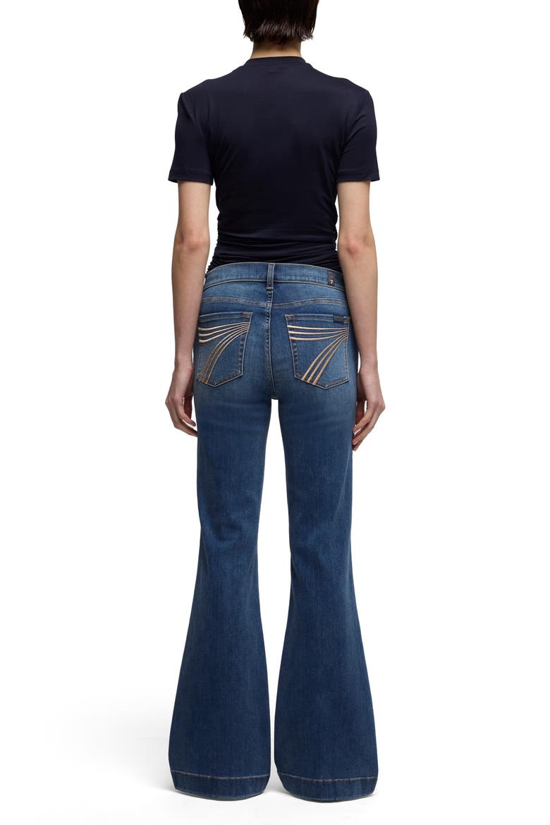 Dojo Tailorless Mid Rise Flare Jeans, Alternate, color, GALE