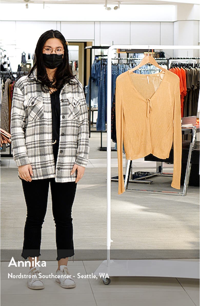 Marlena Ribbed Tie Front Cardigan Top, sales video thumbnail