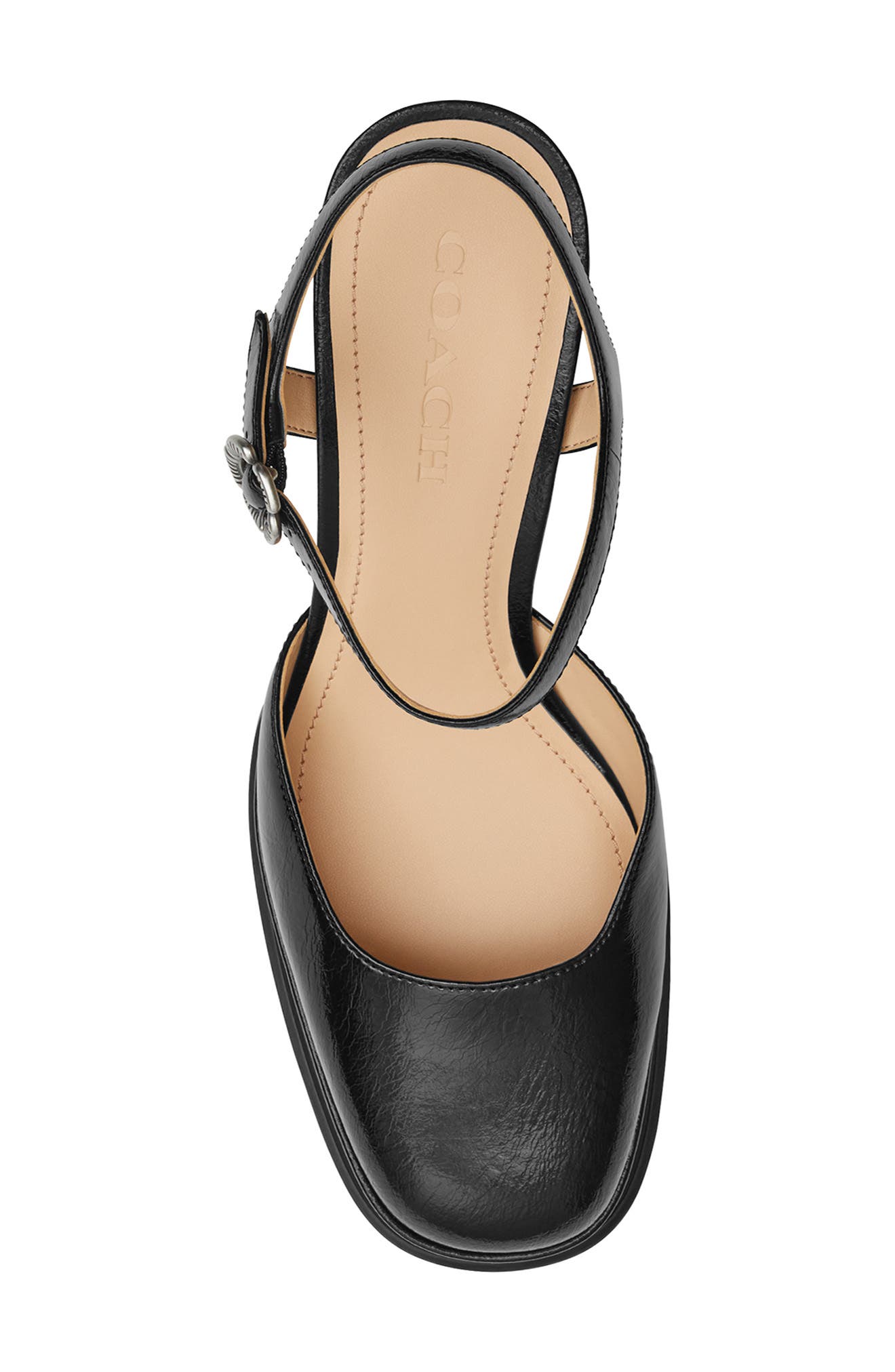 COACH Tea Rose Platform Pump, Alternate, color, Black
