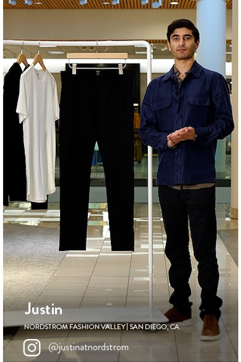 Tech Raffi Compact Trim Fit Ponte Pants video