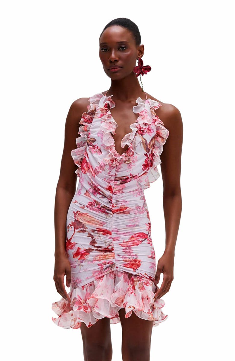 PatBO Floral Haze Stetch Tulle Sleev, Alternate, color, 