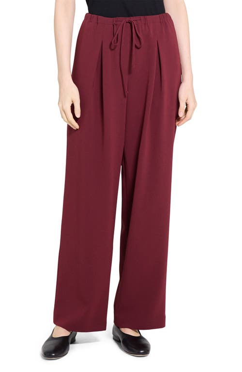Theory Pleated Drawstring Pants In Black