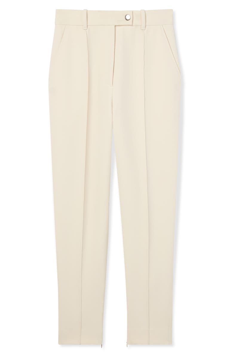 St. John Collection Stretch Crepe Tapered Ankle Pants, Alternate, color, 