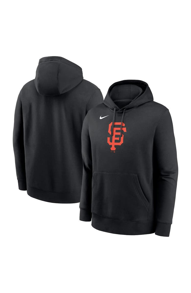 Nike Men's Nike Black San Francisco Giants Logo Club Fleece Pullover Hoodie, Main, color, Black