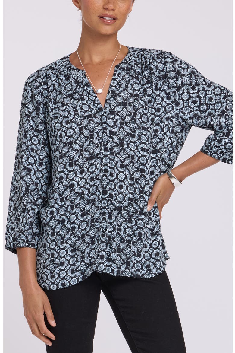 Pintuck Top, Main, color, ANGELIKA NAVY