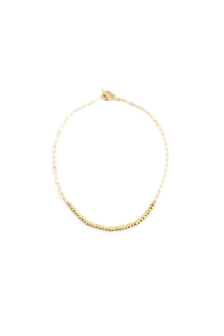 Droplet Bronze Necklace, Main, color, Bronze