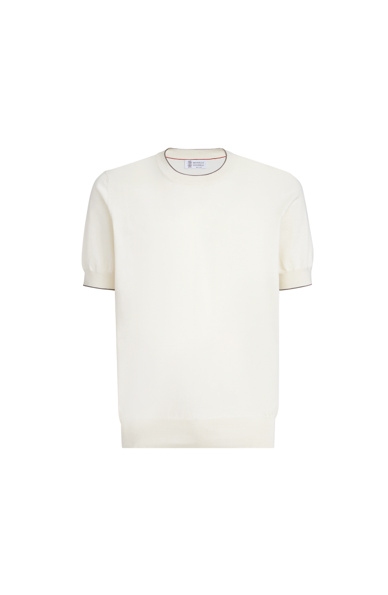 Brunello Cucinelli Cotton T-shirt, Main, color, Ivory