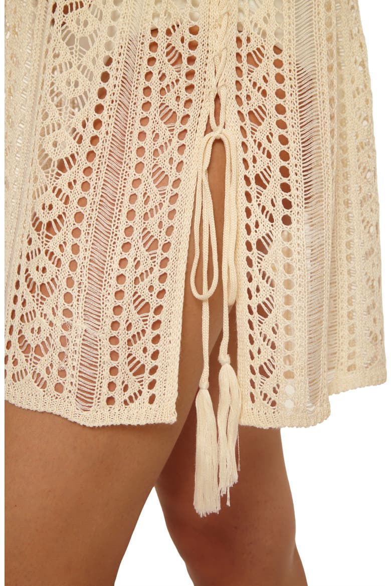 Boho Bliss Sheer Cover-Up Tunic, Alternate, color, NATURAL
