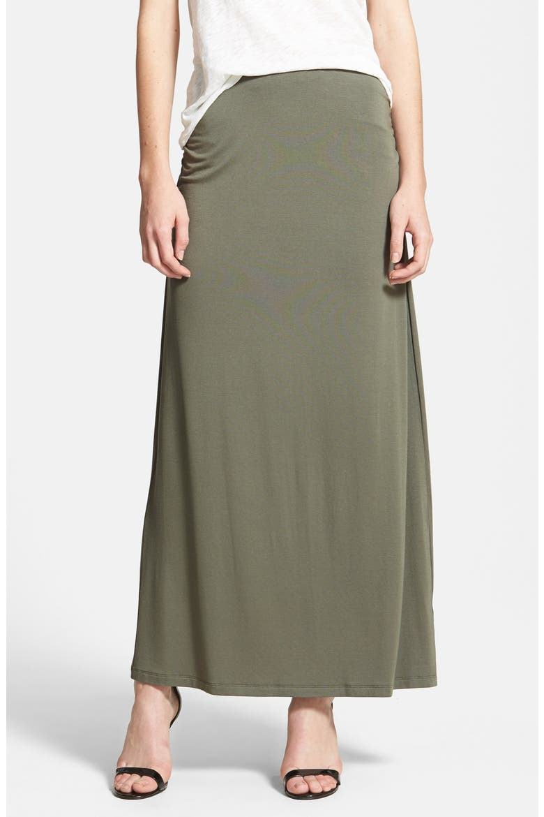 Caslon Convertible Maxi Skirt, Main, color, OLIVE GROVE