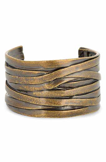 Layered Ribbon Cuff Bracelet