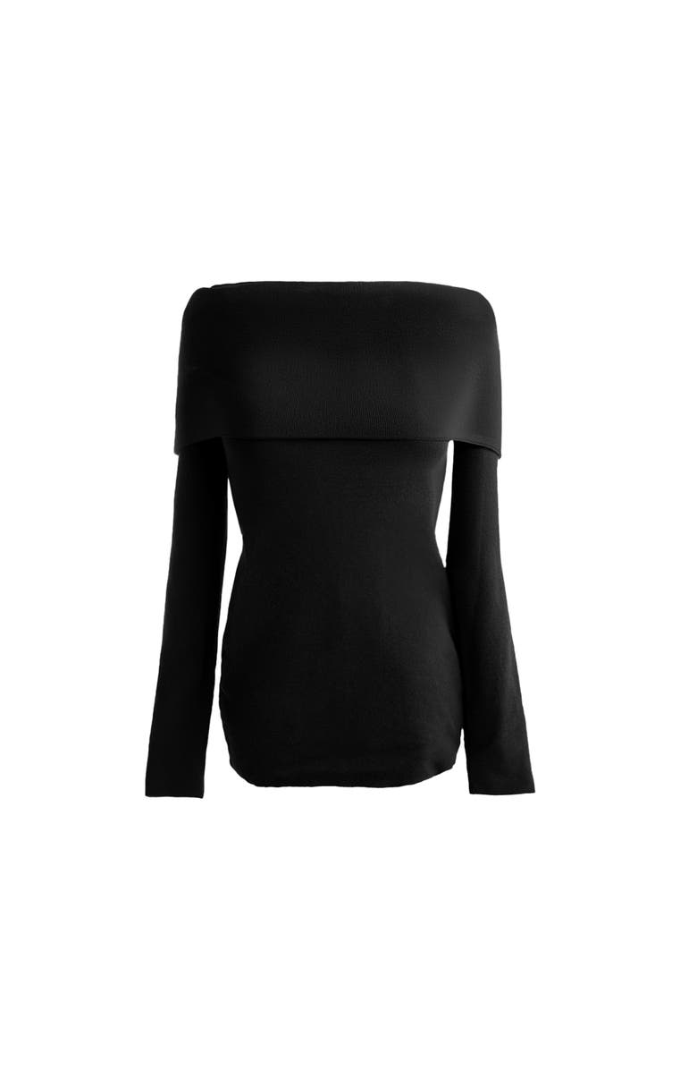 ATS Sia Off Shoulder Knit Top, Alternate, color, Black