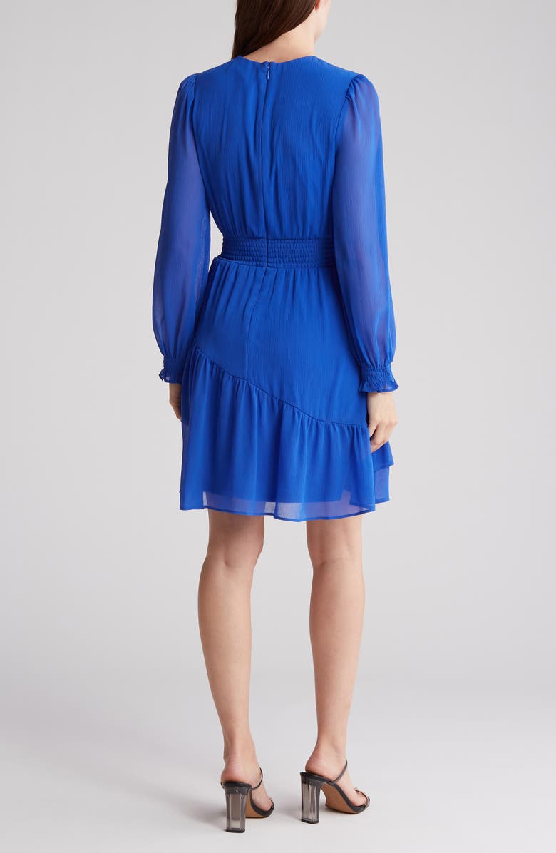 DKNY Smocked Long Sleeve Dress, Alternate, color,