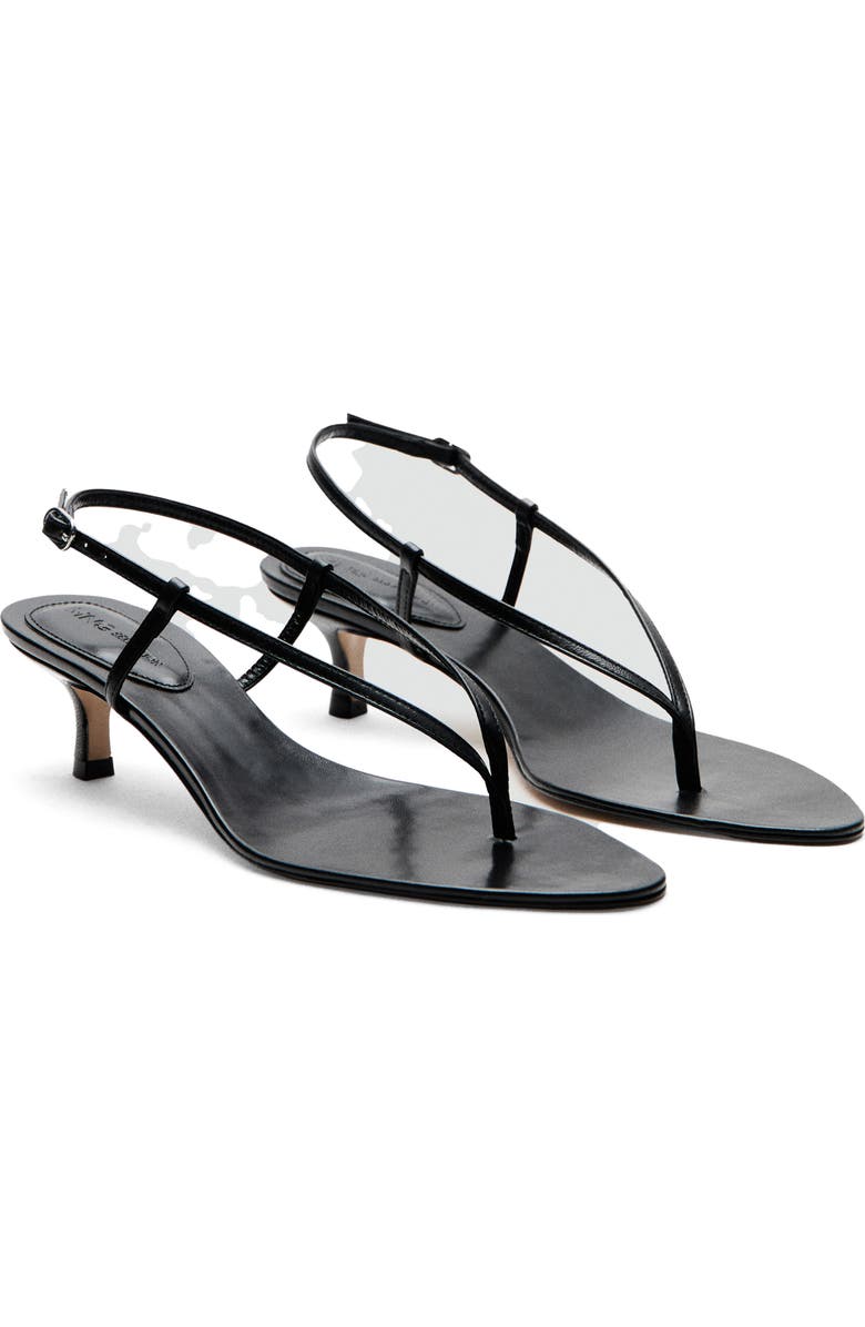 MANGO Slingback Kitten Heel Sandal, Main, color,
