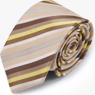 Knottery & Co Balanced Striped Silk Jacquard Tie
