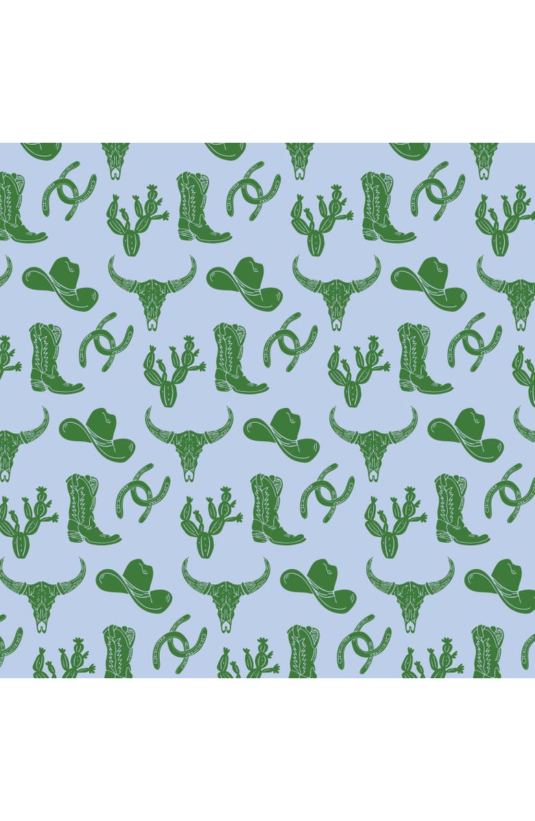 Lila and Hayes Lola Girls' Romper, Alternate, color, Wild West Blue