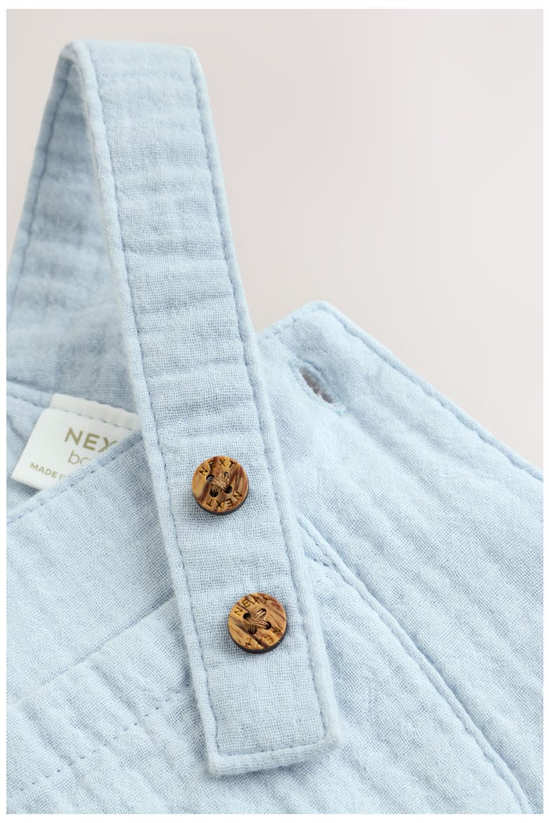 Woven Crinkle Short Romper, Alternate, color, BLUE