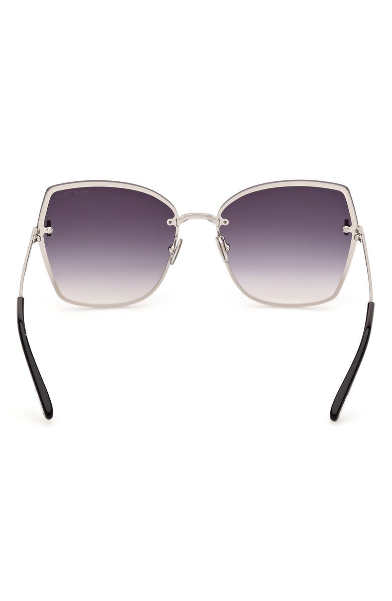 TOM FORD Nickie 62mm Oversize Gradient Butterfly Sunglasses, Alternate, color,