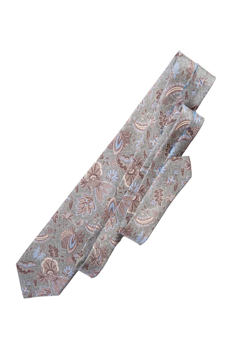 Medici - Extra Long Printed Silk Tie for Men, Alternate, color, Soft Jade