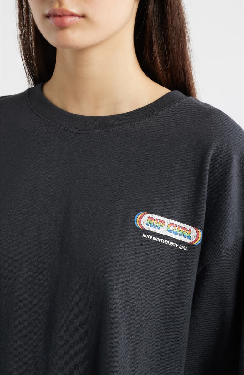 Rip Curl Surf Revival Heritage Relaxed Graphic T-Shirt, Alternate, color, Washed Black