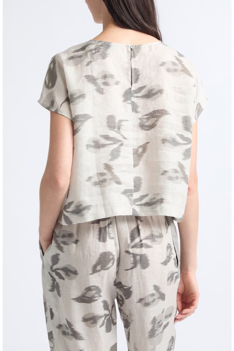 Criss Cross Linen Top, Alternate, color, LIGHT GREY