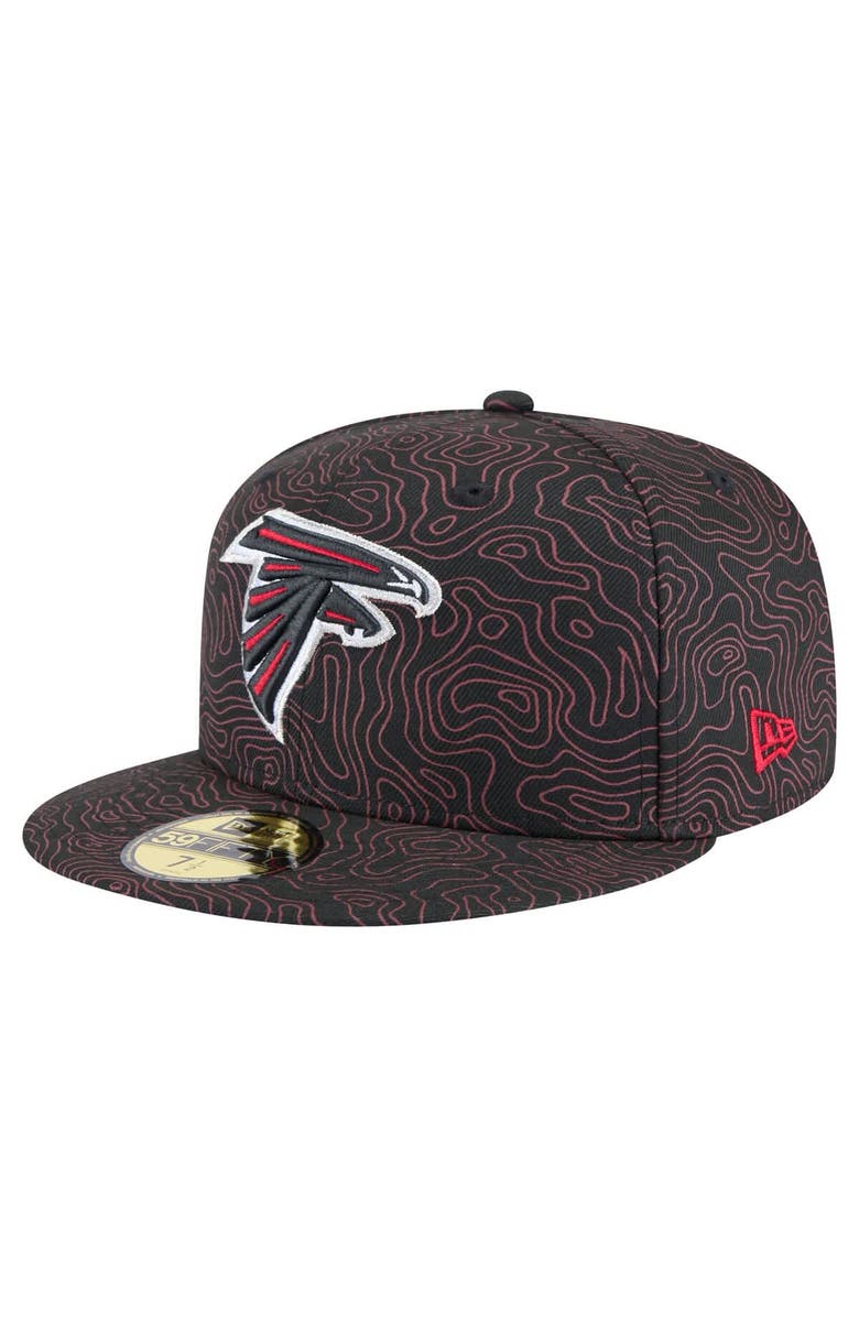 New Era Men's New Era Black Atlanta Falcons Geo 59FIFTY Fitted Hat, Main, color, 