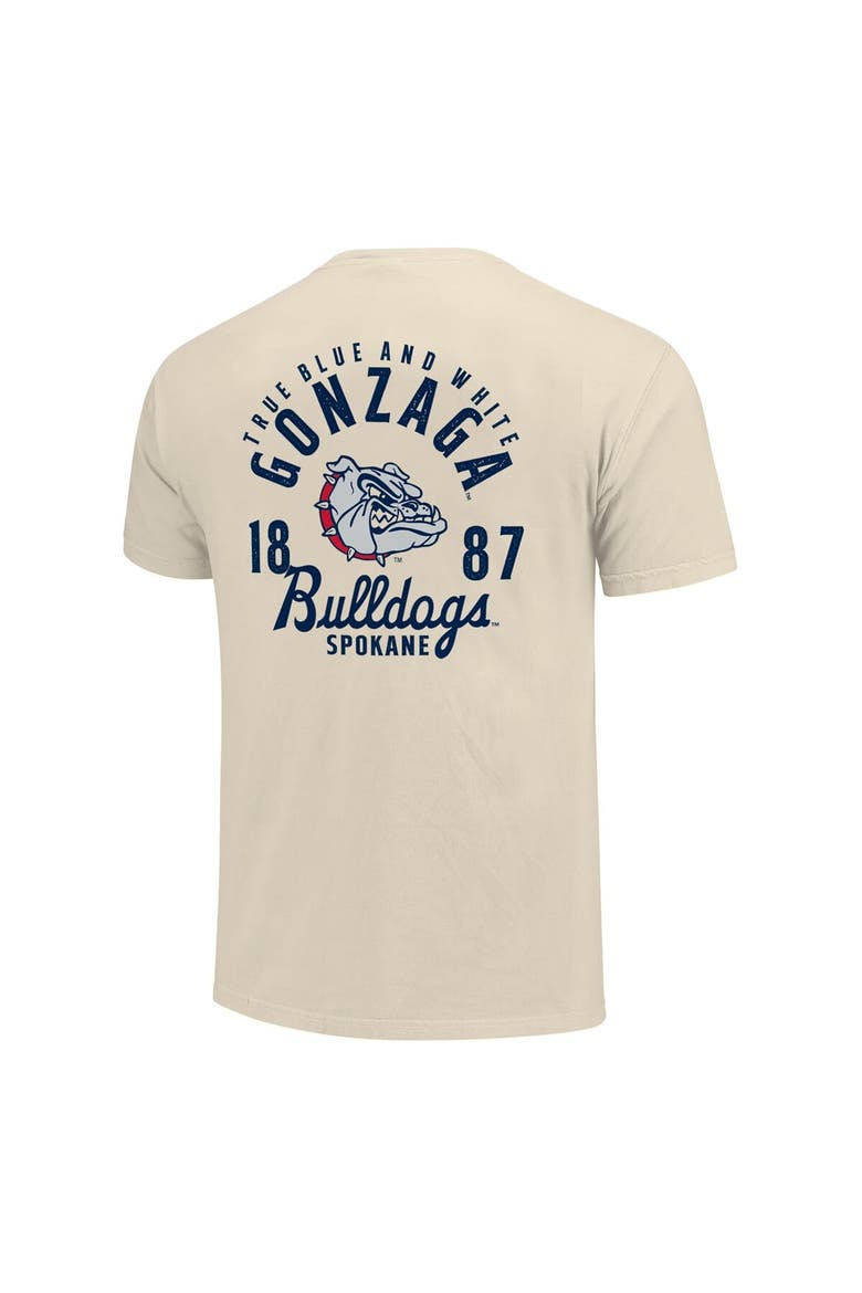 Men's Cream Gonzaga Bulldogs Comfort Colors Mascot Overlay T-Shirt, Alternate, color, Cream