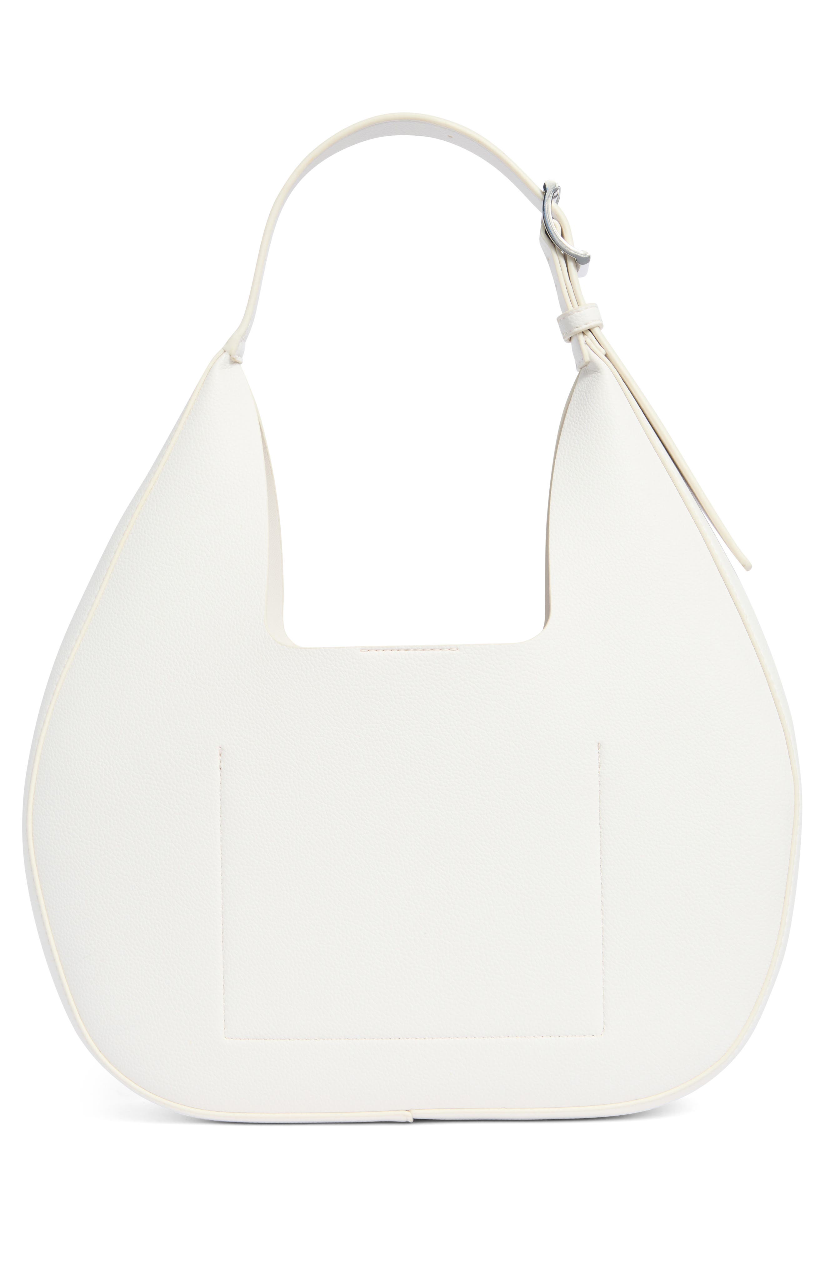 DKNY Camila Medium Hobo Crossbody Bag, Alternate, color, Marshmallow