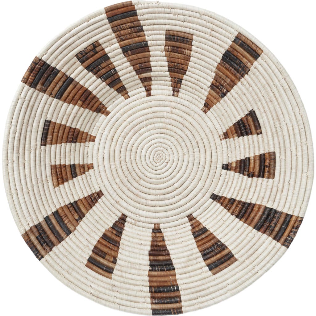 Maadili Collective Extra Large Warp Speed Basket ~ Banana Fiber in Brown & Natural Fiber  product