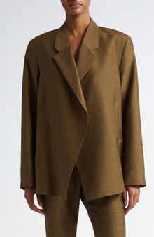 BITE Studios Polus Asymmetric Wool & Silk Blazer